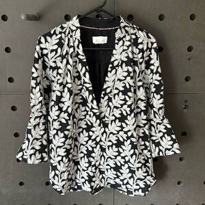 Anthro Black and White tunic size small